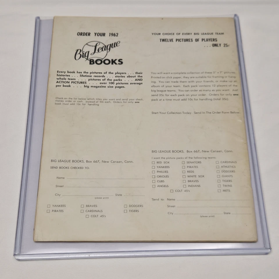 New York Yankees 1962 Yearbook 5 Signatures In Plastic Casing - Image 3 of 4