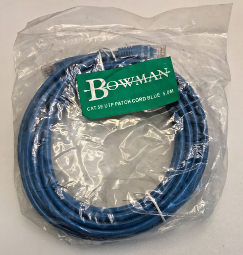 JOB LOT 50 x Bowman Cat5E UTP RJ45 Patch Cord - 1,2&5m, BLUE/GREEN (196#C) - 第 4/4 張圖片