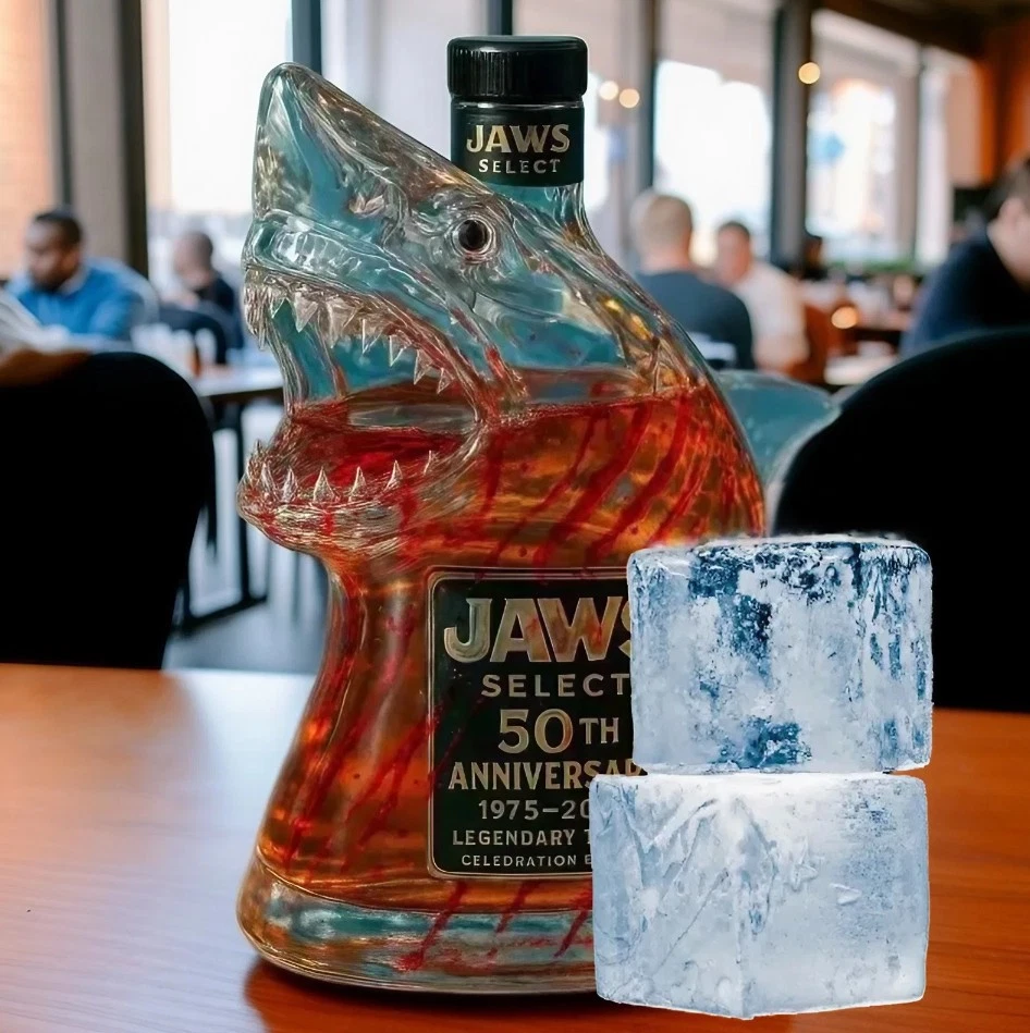 Botella de Whisky Jaws 50 Aniversario Única Transparente Edición Limitada Regalos Foto 4 de 4
