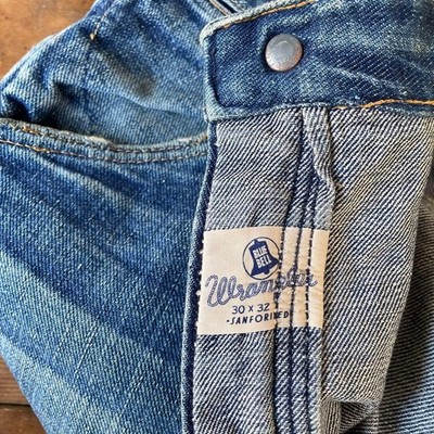 Vintage Wrangler 11MWZ 50s-60s, W30 L32, Blue Bell, Rare Denim