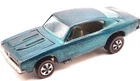 Hot Wheels Redline Custom Barracuda 1967 Aqua Gray Interior Made in Hong Kong