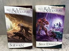 Legend Of Drizzt Books 3 & 4 Forgotten Realms R.A Salvatore Sojourn Siege Dark
