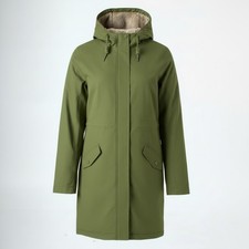 Ex Seasalt Plant Hunter Waterproof Coat in Light Green RRP £150