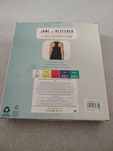 3 Pack Ladies Jane And Bleecker Racerback Tank Vest Tops Size XL - Picture 2 of 7