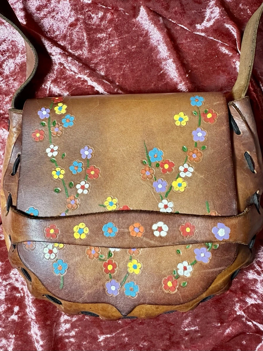 Sac Bandoulière Vintage Bohème - Motif Mosaïque Beige Et Doré - Taille Large (35x25 Cm) - Neuf Sans étiquette