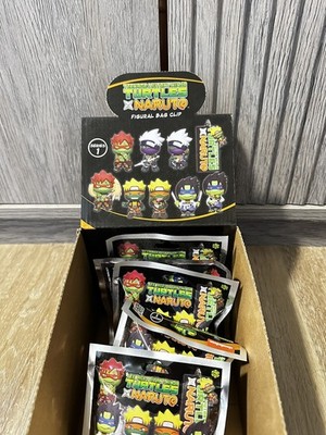 Teenage Mutant Ninja Turtles x Naruto Series 1 Figural Bag Clip Lot of 5 box