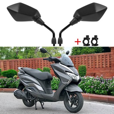 Rearview Mirrors + 7/8'' Handlebar Mount For Suzuki Burgman Street 650 Scooters
