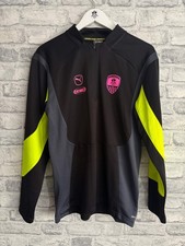 Notts County Puma King 1/4 Zip Sweat Top Grey Medium