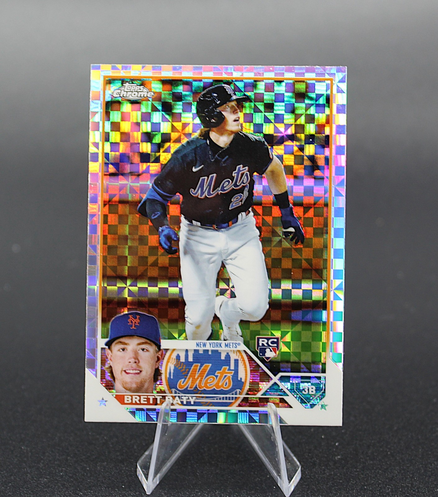 Brett Baty 2023 Topps Chrome X-Fractor RC #204