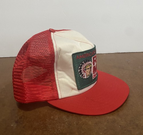Vintage Red Man Chewing Tobacco Trucker Hat Red - Picture 3 of 6