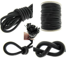 Bungee Elastic Shock Cord Black Round Strong Elastic 4mm 5mm 6mm 8mm 10mm