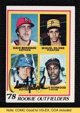 JSA Certified 1978 Topps Dave Bergman Miguel Dilone Clint Hurdle COA READ 0q3
