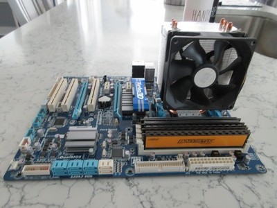 GIGABYTE GA-880GA-UD3H AM3 MOTHERBOARD + AMD Phenom II X3 2.80 GHz + 8GB MEMORY
