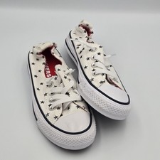 Converse Women's Chuck Taylor All Star Size 5 Shoreline Slip Blue Stars Sneaker