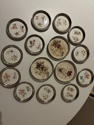 Untersetzer Jugendstil 1910 Wilde Blume