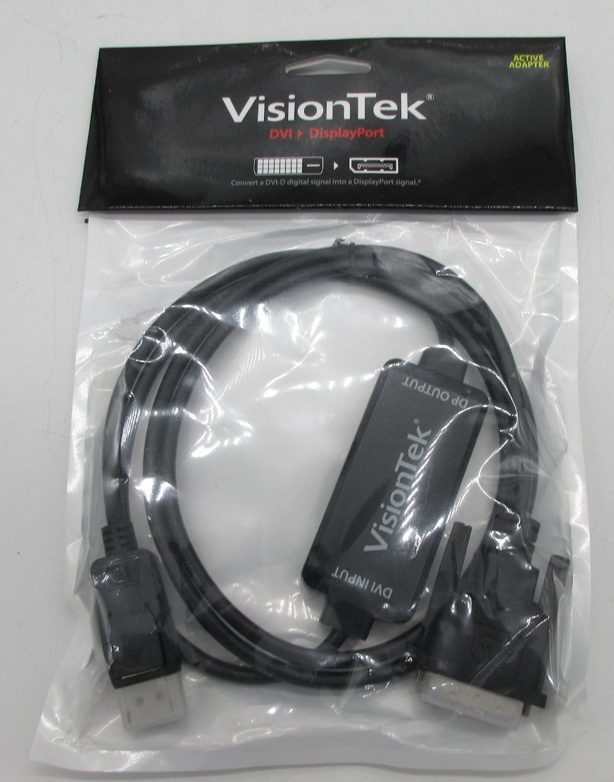 VisionTek 900823 DVI-D to DisplayPort Active Cable 1.5 Meters