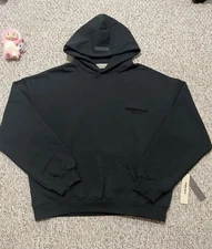 Essentials Hoodie Black Size XL  **BRAND NEW FAST SHIPPING** 