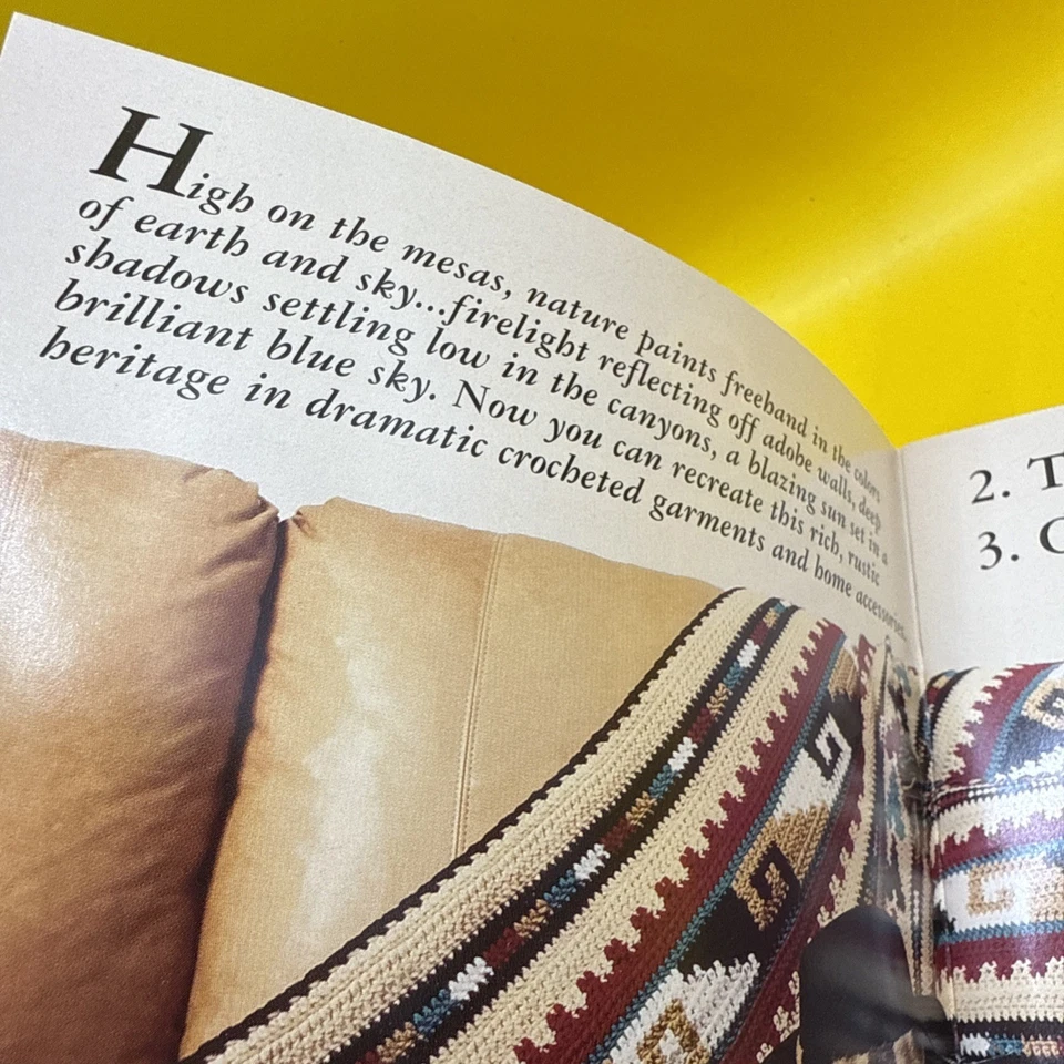 High Sierra Treasures CROCHET PATTERNS by Red Heart Book 392 CC-A 1995 - Image 4 of 4