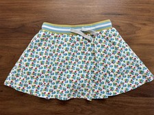 Mini Boden Girls Floral Skirt 7-8Y Elastic Waist Shorts Pockets