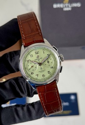 Breitling Premier B09 Chronograph 40mm Pistachio AB0930D31L1P1 2021 Full Set