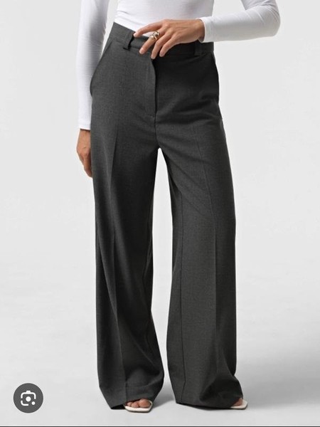 Women Gerry Weber Trousers Grey Viscose 48 / 4XL /