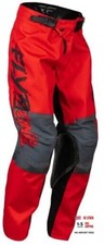 Fly Racing 376-43018 Youth Kinetic Khaos Pants Black/Red/Grey Sz 18