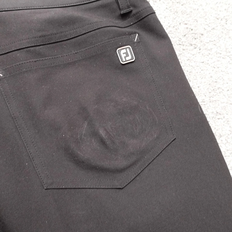 FootJoy Golf Pants Mens 35x32 Black Performance Stretch 5-Pocket Poly Spandex - Image 3 of 4