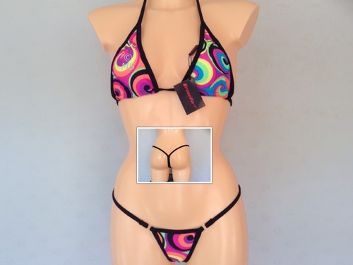 JUEGO DE BIKINI MICRO CUERDA G TRAJE DE BAÑO TANGA EXTREMADAMENTE ATREVIDO PEQUEÑO REVELADOR - Imagen 6 de 9