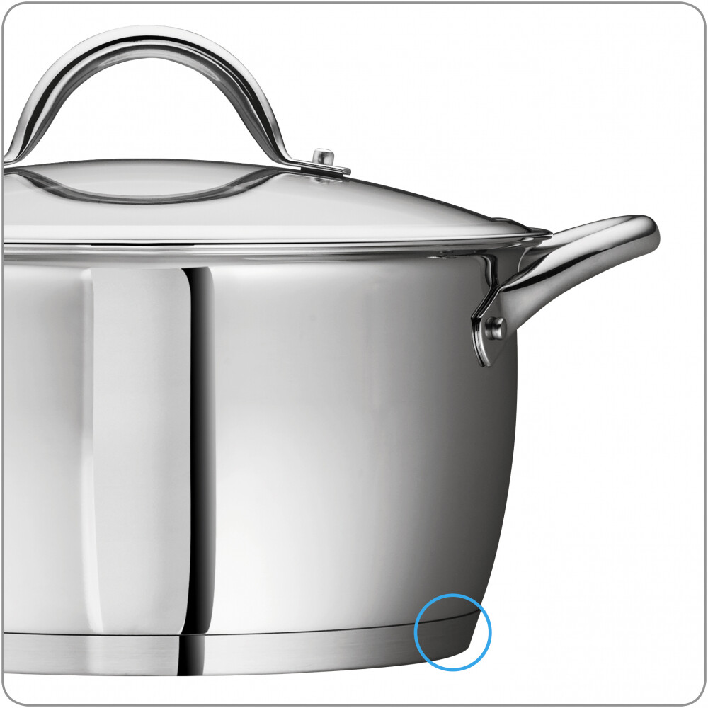 Tramontina 12 Piece Gourmet Stainless Steel Cookware Set Induction