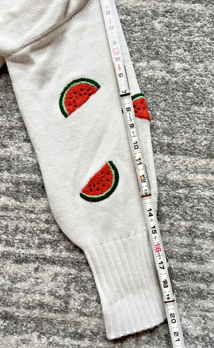 Moon & Madison Open Front Cardigan Sz L Embroidered Watermelons NEW ASO TikTok - Picture 13 of 17
