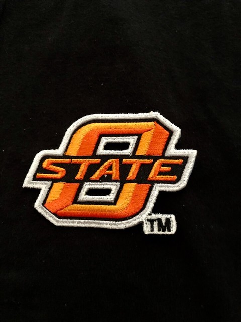 oklahoma state university orange logo college patch    ebay