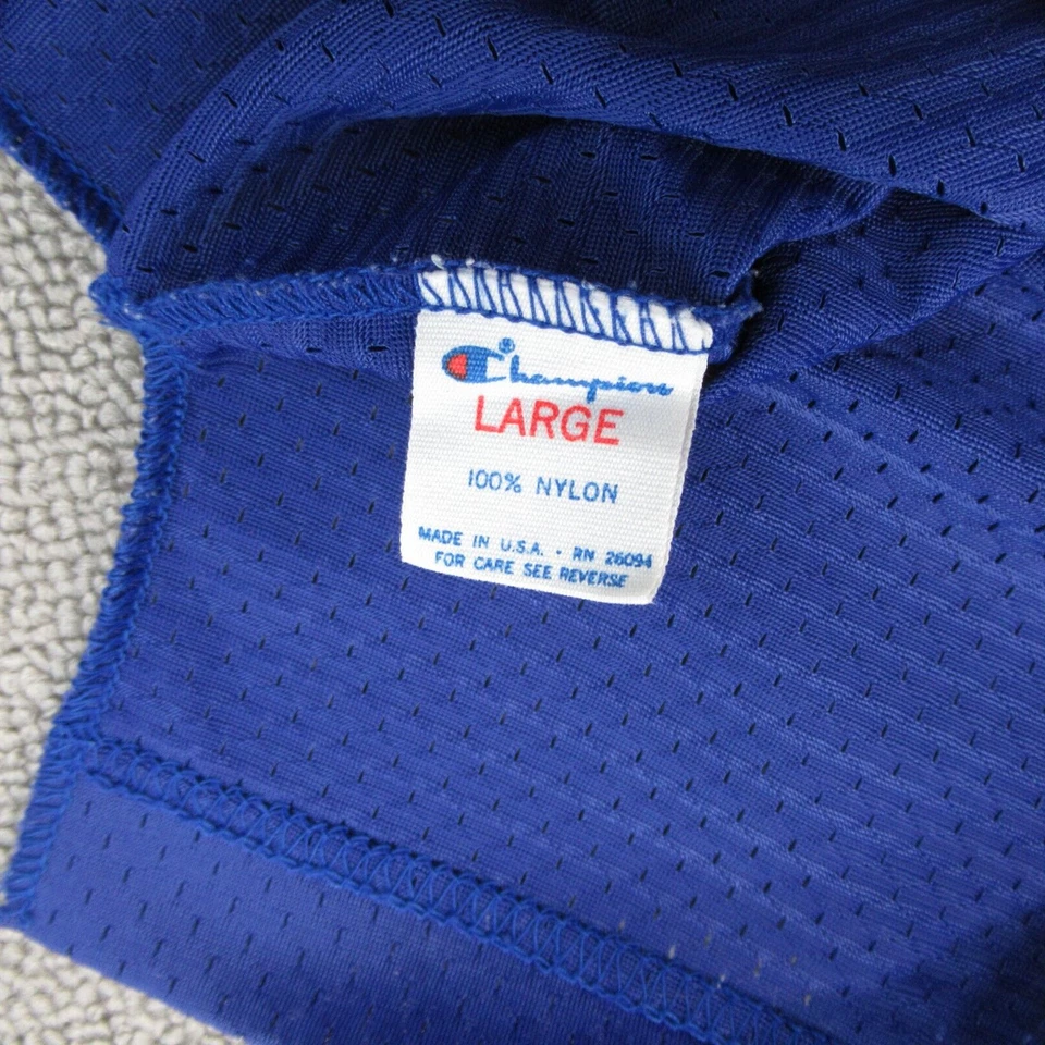 Camiseta de Colección Champion Para Hombre L Azul Rojo Malla Williamsville South Buffalo Bills Foto 2 de 4