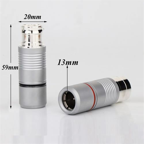 Pair 4N 18AWG Pure Silver Conductor XLR Balanced Cable Hifi Audio Signal Cords - Imagen 11 de 13
