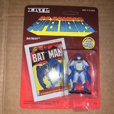 1990 Ertl DC Comics Super Heroes BATMAN Mint On Card Die-Cast Action Figure
