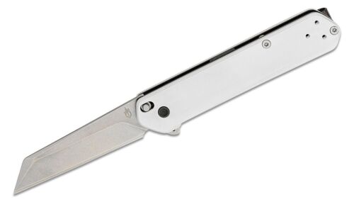 Gerber Spire Aluminum Handle Knife 2.93" 440A Stonewashed Reverse Tanto Blade, - Picture 2 of 3