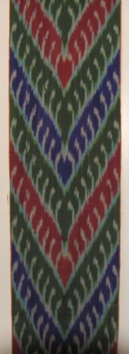 11 Yard HAND MADE UZBEK Natural 100% COTTON IKAT FABRIC # 8974 - Picture 2 of 2
