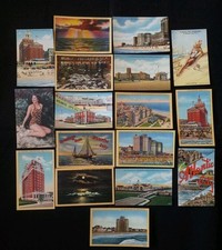 17 linen post cards from Atlantic City, NJ unused 1940's very nice lot. T9127