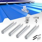 Solar Befestigungsschiene Trapezblech Montage Dachbefestigung Mitte- Endklemmen