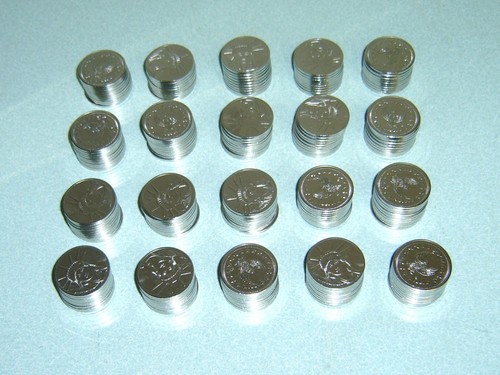 200 NUEVOS 1/2 MEDIO DÓLAR DE ACERO INOXIDABLE - TAMAÑO 50 CENTAVOS - FICHAS DE MÁQUINA TRAGAMONEDAS - 30PAI - Imagen 4 de 6