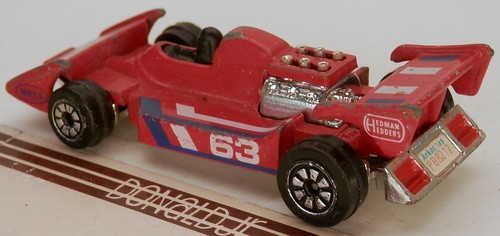Kenner Fast 111's FORMULA FEVER Red Formula 1 Racer "Arkansas" Plate - Picture 2 of 2