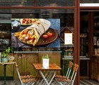 3D Grill Kebab Shop BBQ R325 Window Stickers Vinyl Wallpaper Wall Murals Panda