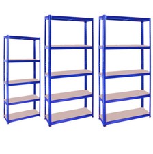 Heavy Duty Metal Garage Shelving Unit 5 Tiers Boltless Utility Storage Racking