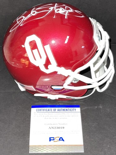 Bob Stoops Signed Autographed Oklahoma Sooners Mini Helmet Boomer PSA/DNA - Picture 2 of 2