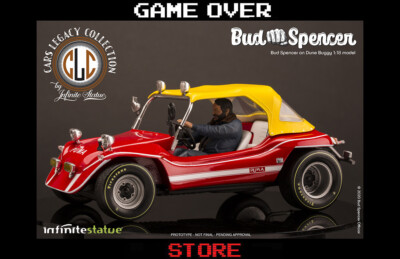 Bud Spencer Figure On Dune Buggy 1:18 Model Infinite Statue Movie Cinema