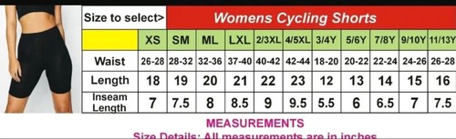 Womens Ladies Cycling Shorts 1/2 Length Over Knee Cotton Leggings Breathable - Picture 3 of 4
