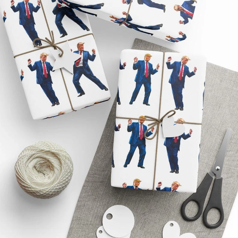 Trump Christmas Wrapping Paper : Make Christmas Great Again Wrapping Paper