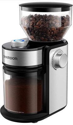 Coffee Burr Grinder Automatic Mill 16 Custom Settings 2-14 Cups Stainless Steel