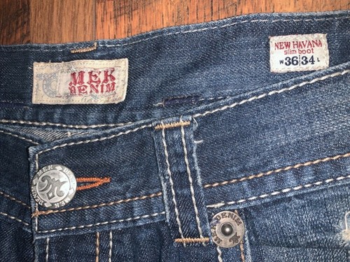 Men’s Mek Denim New Havana slim Boot Jeans Size 36/34 - 第 3/5 張圖片