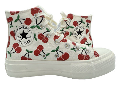 Converse Chuck Taylor All Star Lift Platform Women's Shoes 7 Cherries