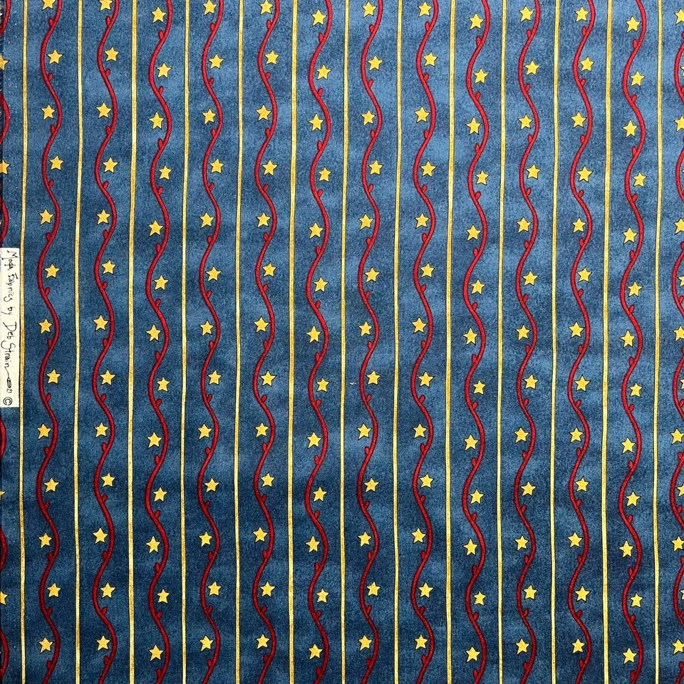 Patriotic Stars Stripes Fabric by Deb Strain for Moda Fabrics 100% Cotton - Image 3 of 4